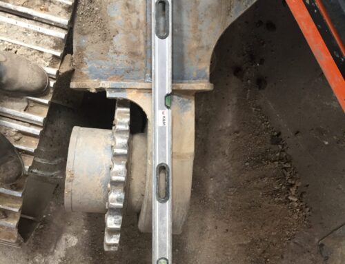 Excavator Track Frame Repair