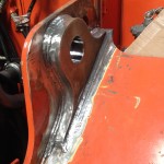 Hitachi ZX135US Fabricate New Boom Pin Boss